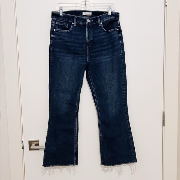 LOFT Dark Blue Ankle Jeans - Picture 2 of 5